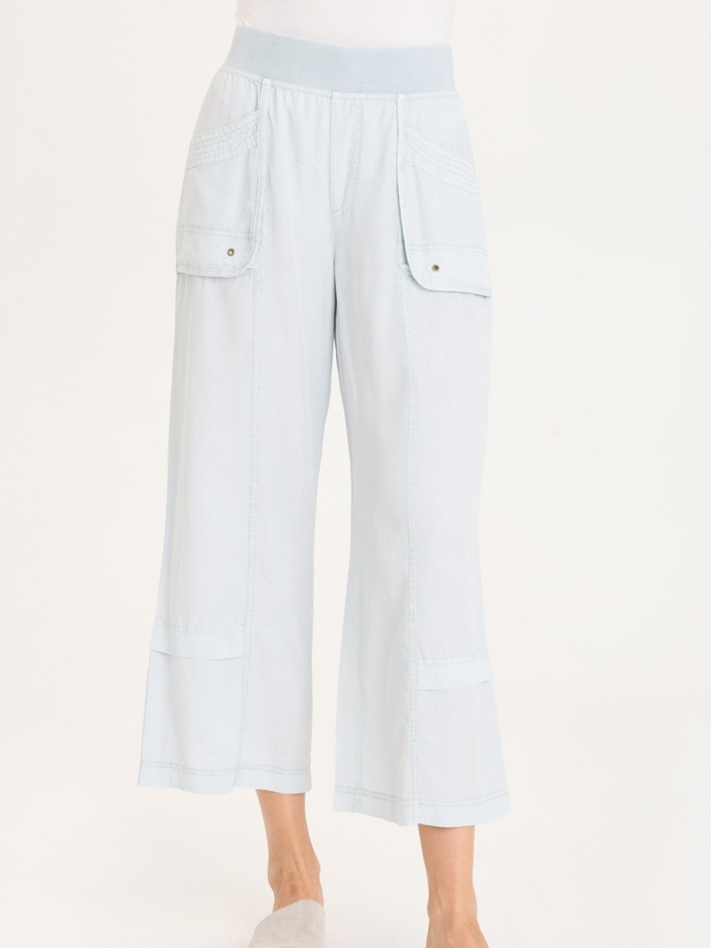 MALLIS PULL-ON TWILL GAUCHO PANT
 In Carefree Pigment